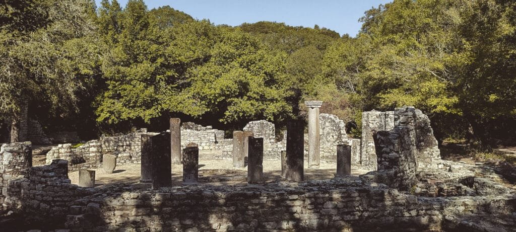 Ancient buildings in Butrint